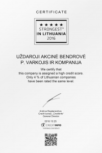 , Certificaten